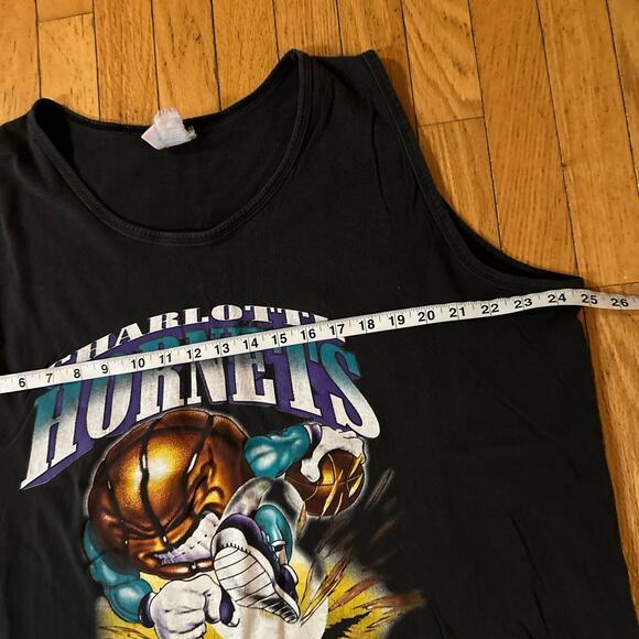 Vintage Mens Size XL Charlotte Hornets Tank Top Shirt - Picture 5 of 6